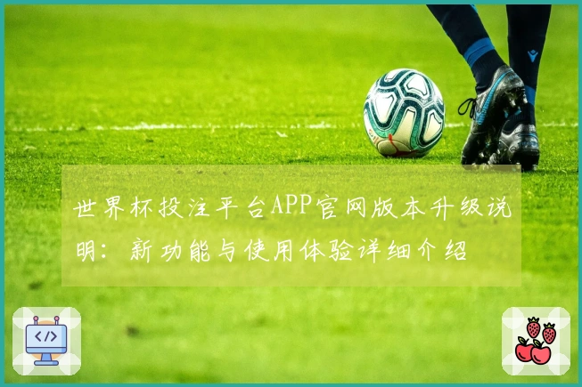 世界杯投注平台APP官网版本升级说明：新功能与使用体验详细介绍